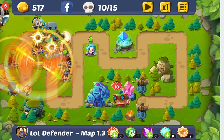 Độc đáo League of Hero Defenders - Game mobile đề tài LMHT