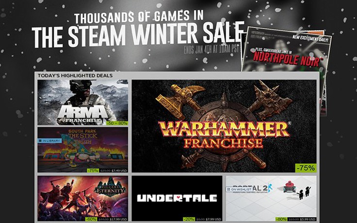 Khuyến mãi Steam Winter Sale: Nhạt nhoà với game thủ