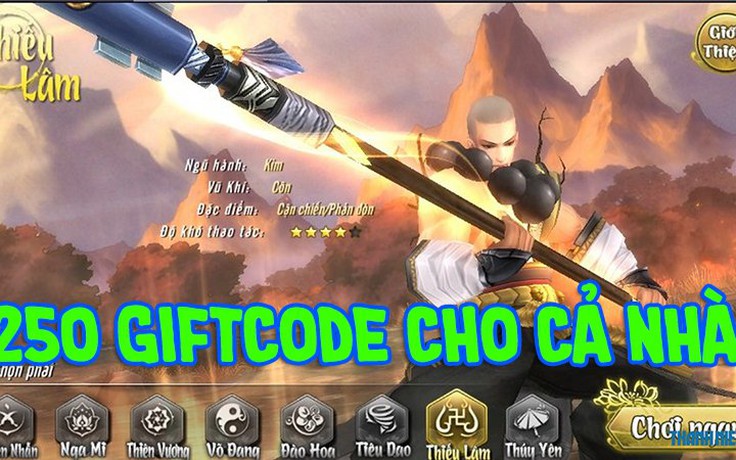 Thanh Niên Game gửi tặng bạn đọc 250 code Võ Lâm Truyền Kỳ Mobile