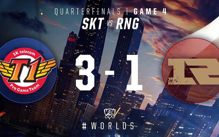 CKTG 2016: SKT T1 tiến vào Bán Kết sau chiến thắng 3-1 trước RNG