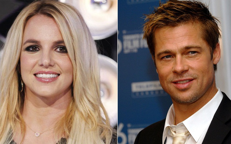 Britney Spears mừng ra mặt vì Brad Pitt độc thân