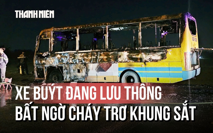 Xe buýt bốc cháy dữ dội giữa đường ở Đà Nẵng: Tình tiết đáng chú ý từ tài xế
