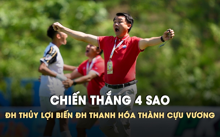 HLV Vũ Văn Trung lý giải đấu pháp tâm lý đưa Trường ĐH Thủy lợi trở lại bán kết