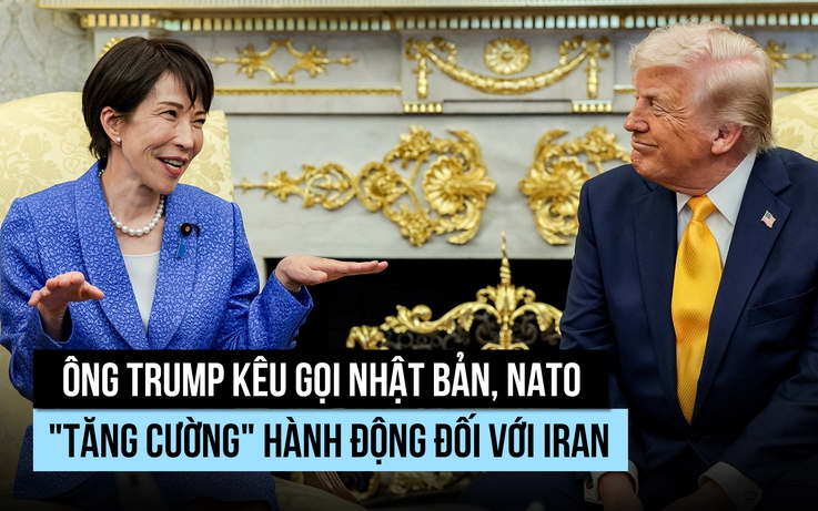 Ông Trump kêu gọi Nhật Bản, NATO 'hành động mạnh mẽ' đối với Iran