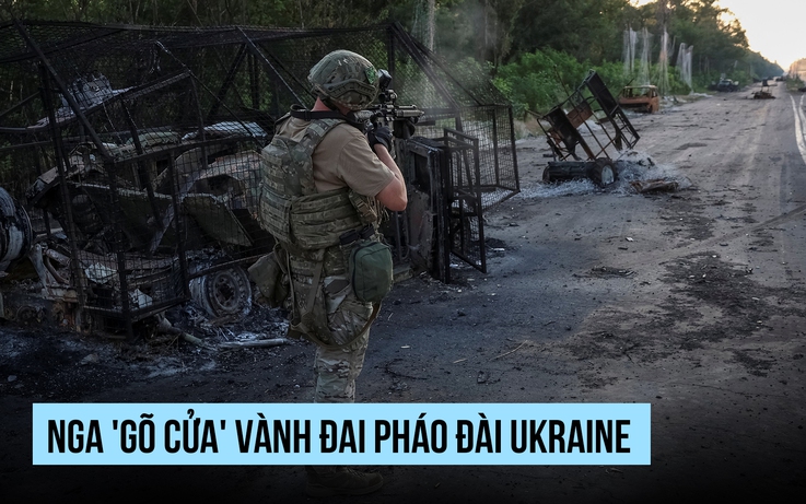 Nga công phá chốt chặn 'vành đai pháo đài' miền đông Ukraine