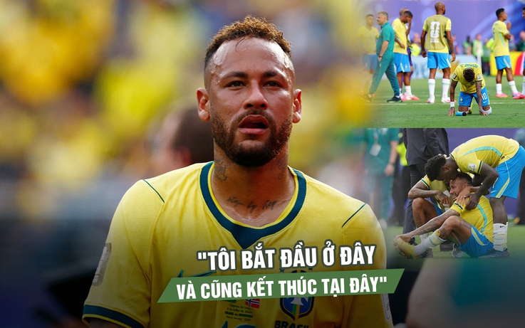 Brazil bị loại sốc, Neymar nghẹn ngào: 'Tôi bắt đầu ở đây và cũng kết thúc tại đây'