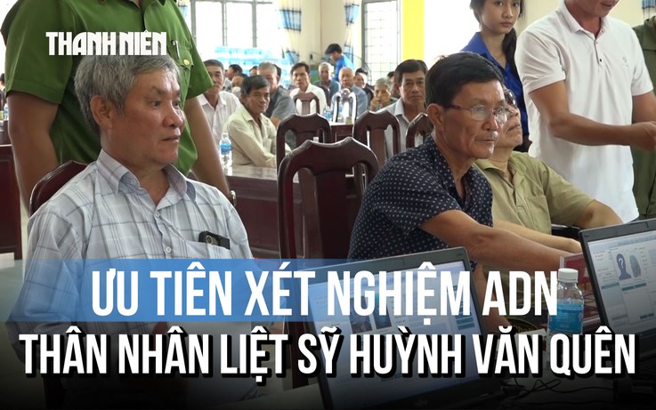 Lấy mẫu ADN cho thân nhân liệt sĩ Huỳnh Văn Quên: Sự sẻ chia ấm áp nơi phòng chờ lấy mẫu