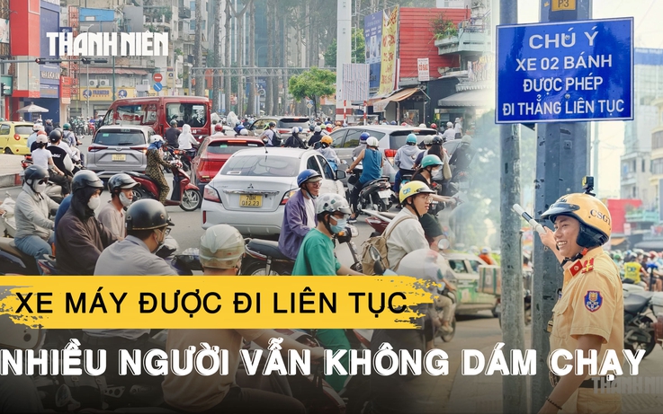 Vòng xoay ngã sáu Cộng Hòa: Xe máy được đi liên tục, nhiều người vẫn không dám chạy