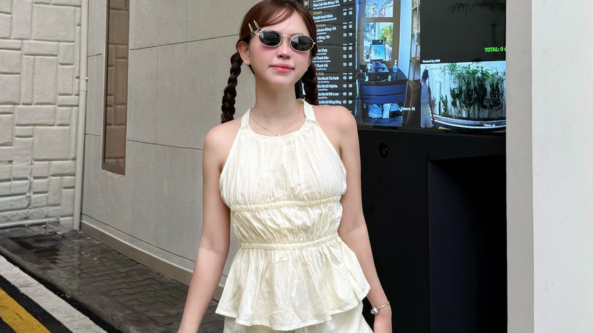 Áo bo chun vừa khoe eo thon, vừa tôn dáng