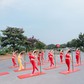 Tiếp tục xuất hiện nhóm tập yoga giữa đường ở Thái Bình