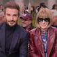 David Beckham dự show Boss cùng 'bà hoàng thời trang' Anna Wintour