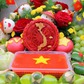 Mạng xã hội ngập tràn món ăn có hình cờ đỏ sao vàng: Hòa chung niềm vui từ gian bếp
