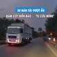 Vượt ẩu bất thành, xe bán tải tông gãy cột biển báo... 'tự cứu mình'
