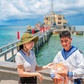 Hoa hậu Võ Thu Sương đến Trường Sa tặng quà cho cán bộ chiến sĩ