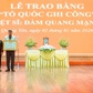 Trao bằng Tổ quốc ghi công liệt sĩ Đàm Quang Mạnh hy sinh tại quần đảo Trường Sa