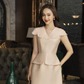 Khoe dáng tinh tế với bộ đôi áo peplum cùng chân váy