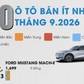 10 ô tô bán ít nhất Việt Nam tháng 9.2026: Xe tiền tỉ của Toyota góp mặt