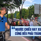 Xe máy liên tục lấn làn xe đạp, chạy ngược chiều trên đường Mai Chí Thọ