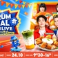 Đón mùa lễ hội cùng ShopeeFood, deal hời giảm đến 50% trên Trùm Deal Lên Live 24.10