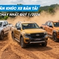Toyota Hilux hạ nhiệt, Ford Ranger giữ 'ngôi vương' doanh số xe bán tải quý 1/2026