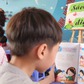 Học sinh sử dụng văn mẫu: 'Nhà con và bạn nuôi chung một con mèo!'