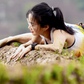 Nữ vận động viên 'gây sốt' ở giải leo ruộng bậc thang