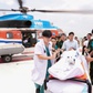 Trực thăng đưa bệnh nhân nguy kịch từ Nhà giàn DK1 về đất liền cấp cứu