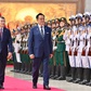 Thủ tướng Lê Minh Hưng chủ trì lễ đón Thủ tướng Thái Lan Anutin Charnvirakul