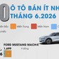 10 ô tô bán ít nhất tháng 6.2026: Ford Mustang Mach-E đứng đầu, Honda Civic góp mặt