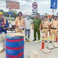 CSGT kiểm tra công trình sửa cầu Đồng Nai, phát hiện vi phạm dễ gây ùn tắc