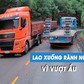 Xe đầu kéo lao xuống rãnh nước sau tình huống vượt ẩu trên đèo