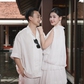 Vợ chồng Lê Âu Ngân Anh tình tứ trong sự kiện thời trang