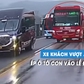 Xe khách cướp đường vượt ẩu, ép ô tô con vào lề cao tốc
