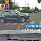 Tài xế bị phạt vì lái ô tô quay đầu trên vạch kẻ cho người đi bộ