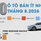 10 ô tô bán ít nhất Việt Nam tháng 8.2026: Toyota góp mặt 4 mẫu xe