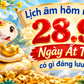 Lịch âm hôm nay 28.9 nhằm ngày 18 tháng 8 là ngày gì?