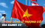 Quốc kỳ Việt Nam tung bay trong lễ thượng cờ SEA Games 32