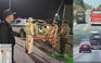 Cảnh sát hóa trang xử lý xe vượt ẩu trên cao tốc Cam Lộ - La Sơn