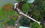 Cần cẩu nặng hàng chục tấn đổ vào vườn nhà dân ở Đồng Nai
