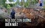 Cận cảnh sạt lở 'nuốt chửng' tuyến đường nông thôn ở Cần Thơ