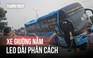 Chật vật vì ùn tắc sau sự cố xe khách suýt lật