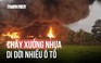 Xưởng nhựa tan hoang sau trận cháy kinh hoàng ở vùng ven TP.HCM