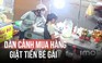 Nhẫn tâm dàn cảnh, giật xấp tiền trên tay bé gái