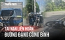 Hai người giao nước đá bị thương nặng sau tai nạn liên hoàn