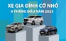 Xe gia đình cỡ nhỏ: Xe Nhật chiếm hơn 81% thị phần nửa đầu năm 2025