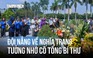 Tưởng nhớ cố Tổng Bí thư Nguyễn Phú Trọng, đội nắng về nghĩa trang Mai Dịch
