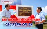 Người dân Cà Mau vui mừng khi cầu Kênh Cơi Ba mới được thông xe