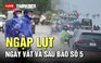 [VIDEO] Hà Nội đang ngập nặng nhiều tuyến đường, cây đổ ngang đường đè ô tô